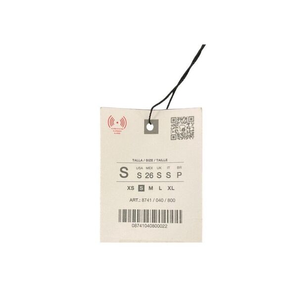 Zara Womens Midi Dress S Black Pleated Combination Sleeveless 8741/040 NWT - Picture 10 of 16